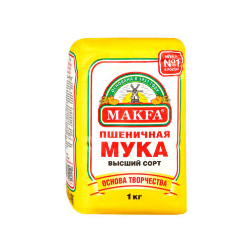 Мука Makfa пшеничная высший сорт 2кг